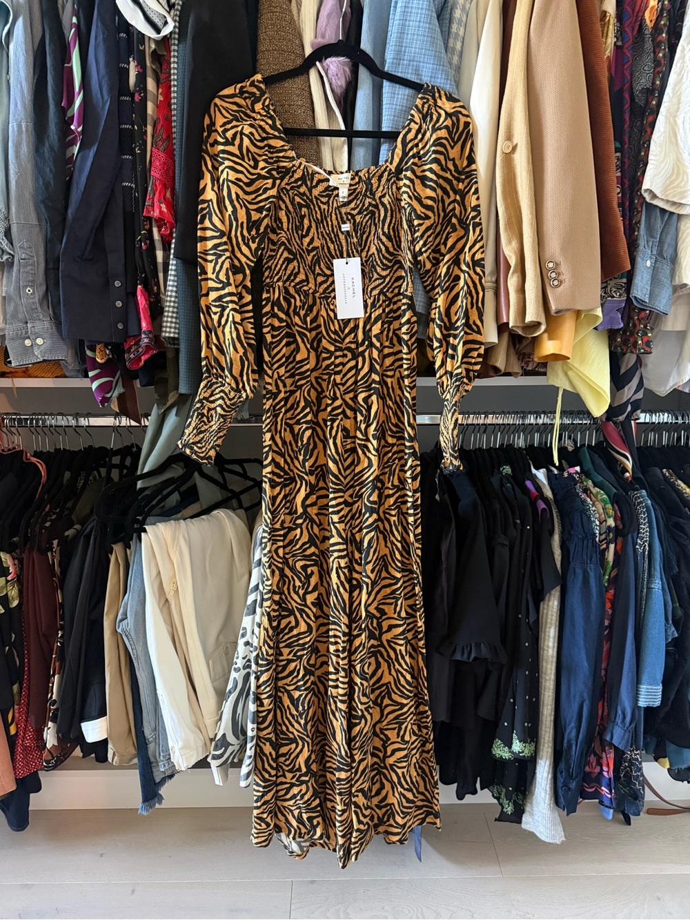Anthroplogie x Kachel animal print jumpsuit size 2